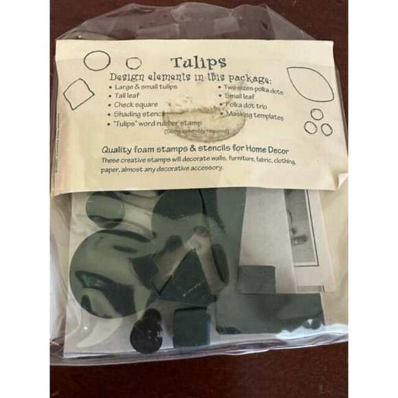 Vintage Print Works 1997Annette Allen Watkins Foam HD004 NOS Rubber Stamp - Picture 3 of 6